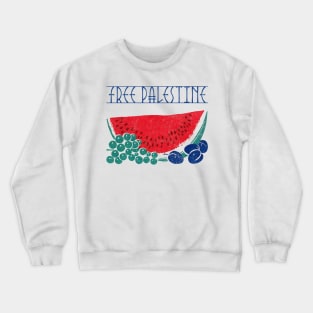 Free Palestine - Original Retro Design Crewneck Sweatshirt